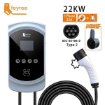 elektriauto laadimisjaam EVSE Wallbox 22kw 3Faasi Vope2 Kaabel Pistik IEC62196-2.bazarland30