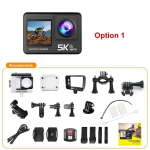 Seiklus- ja vabaajakaamera AUK Action Camera - 4K60 kaadrit sekund