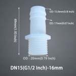 5tk Plastikust Meeste Keere Vooliku &Uuml;hendus G1/2 G3/4 Toll Pagood&uuml;hendus Veepumba Seade., G1/2&ndash;16 mm (5/8 colio)