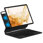 Samsung Galaxy Tab S8 magnetiline ujuv Bluetooth klaviatuur + nahast tahvelarvuti salv