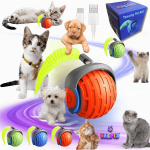 Interaktiivne nutipall kassidele Halpix Teaser Smart Cat Ball, oranž
