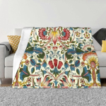 William Morris Loddeni tekid mugav villane flanell plush v&otilde;revoodi tekid gi_50x40in 125x100cm