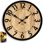 Tammepuidust seinakell ModernClock 33cm