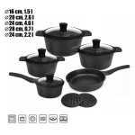 Kivimassist kastrulite komplekt 8513, 11-osaline