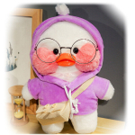 Pehmest pl&uuml;&uuml;sist part lalafanfan lilla kampsuniga, 32 cm