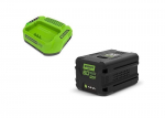 Aku ja laadija komplekt 60V (2A laadija ja +4Ah aku), gsk60b4, Greenworks