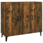vidaXL puhvetkapp, suitsutatud tamm, 90 x 34 x 80 cm, tehispuit