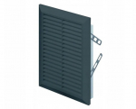 Awenta T63cz tuulutusgrill 10x24 cm must