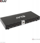 Club3D HDMI jagaja CSV-1383 1-8 HDMI 4K 60Hz 600MHz, 9 HDMI v&auml;ljundit, metallkorpus