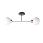 Laelamp Candellux Amanda 2x40W E27 must-kuldne