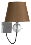 Candelluxi seinalamp Tesoro, pruun/kroom