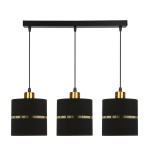 Candellux rippvalgusti Assam, must/kuldne