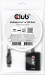 Club3D Adapter CAC-2113 Mini DisplayPortist VGA 1x 15pin D-sub, 0.2286 m, 0.026 kg, Must