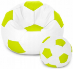 Tumba kott-tool istmega Ball XXXXL (100 cm), Valge/Laim