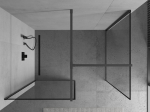 Mexen Kioto du&scaron;isein Walk-in 120 x 110 cm, must raam, gun gray poleeritud - 800-120-202-66-70-110