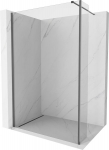 Mexen Kioto du&scaron;isein Walk-in 115 x 40 cm, l&auml;bipaistev, harjatud gun grey - 800-115-212-66-00-040
