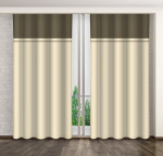 Eurofirany pimendav kardin ZMH-133, 160x270 cm, oliivi/kreemika v&auml;rvusega