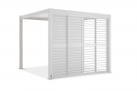 Liuglamelluksed paviljonile Pergola PREMIUM 3 m, valge