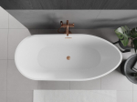 Mexen Eos eraldiseisev vann 150 x 75 cm, valge, h&otilde;&otilde;rutud vask &uuml;levool - 52471507500-65, 150 x 75 cm