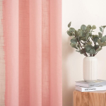 Pooll&auml;bipaistvad voile-kardinad, 2 tk, roosad, 140 x 260 cm &mdash; elutoa kardinad, &ouml;&ouml;sidega kardinad, magamistoa kardinad, akna tekstiilid, linased kardinad, akna dekoratsioonid, kardinapuu kardinad