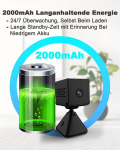 Videokaamera Mini-kaamera 4K HD juhtmevaba Wi-Fi &ouml;&ouml;režiimi ja 64GB kaardiga must &mdash; spioonikaamera, koduvalve, ip kaamera, beebimonitor, otsepilt, liikumisandur, peidetud kaamera