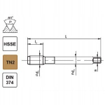 Kruvi Fanar 800x M16x1 Hsse Tn Din-374-b