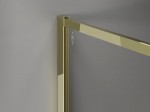 Mexen Kioto-XF du&scaron;isein Walk-in raamiga 130 x 70 cm, l&auml;bipaistev 10 mm, kuldne - 800-130-202-04-50-070-XF