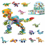 Dinosauruse ehitusplokid 12 &uuml;hes, loomingulised, mitmev&auml;rvilised