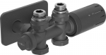 Mexen G05 termostaatiline komplekt nurgeline/sirge koos kattega S, Duplex, DN50, antratsiit - W908-958-910-66, DN50