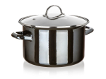 Emailitud pott kaanega Banquet Metallic 3,7 l 24 cm