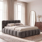 Voodi TRIUMPH mini LINE + Madrats SAPNAS 2 XL|180x200|Hall #53|Veluur
