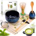 Matcha tee komplekt Heckermann Nara 8in1 keraamika indigo bambus