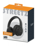 Bluetooth m&uuml;rasummutavad k&otilde;rvaklapid STREETZ, mustad / BT510-BLK / 6612087