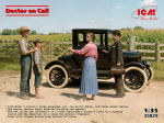 Liimitav mudel ICM 35829 Doctor on Call 1918 Model T 1/35