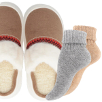 Kinkekomplekt: soojad naiste toasussid karvase voodriga Filippo&reg; ja VCA Textil&reg; alpakavillased talvesokid