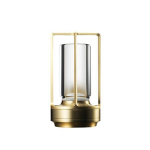 Veladranth juhtmevaba metallist LED-laualamp UV-7462, 1 tk., must