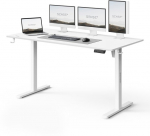 Reguleeritava k&otilde;rgusega arvutilaud SENSE7 Nojo Light, 140x70 cm, 72&ndash;118 cm, valge