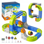 Magnetrada klotsid rong vedur aku m&auml;rgid komplekt lastele click4toys