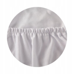 Elastne Jersey lina 160x80 cm, puuvill, valge