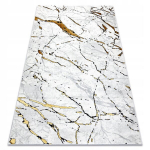 Glamuurstruktuuriga vaip "marmor" 120x170 cm, valge/kuldne