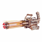 3D puidust mehaaniline konstruktor ROKR Rotating-Barrel Machine Gun LQA01, 412 osa