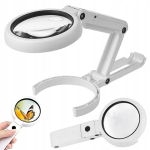 Led valgustusega suurendusklaas ja alus, 5x/11x suum, Usb
