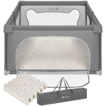 Laste m&auml;nguv&auml;ljak Lionelo Willow Grey Concrete + Kahepoolne laste vaip Lionelo Yoka