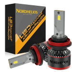 2 tk H7 uued LED-esitulede pirnid 30000LM 6000K jahedad valged COB-kiibid 12V, Nordhelios
