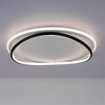 Milagro laelamp Halo, must/valge