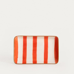 Homla taldrik Torrit, oranžide triipudega, 19x12 cm