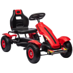 Laste gokart reguleeritava istmega, 5&ndash;12-aastastele lastele, punane