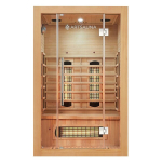 Infrapuna kabin Kiruna120 kahe tehnoloogiaga 120x105 cm hemlocki puit