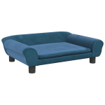 vidaXL lastediivan, sinine, 70x45x26 cm, samet