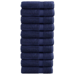 vidaXL saunalina SOLUND 10 tk, tumesinine, 70x140 cm, 600 gsm